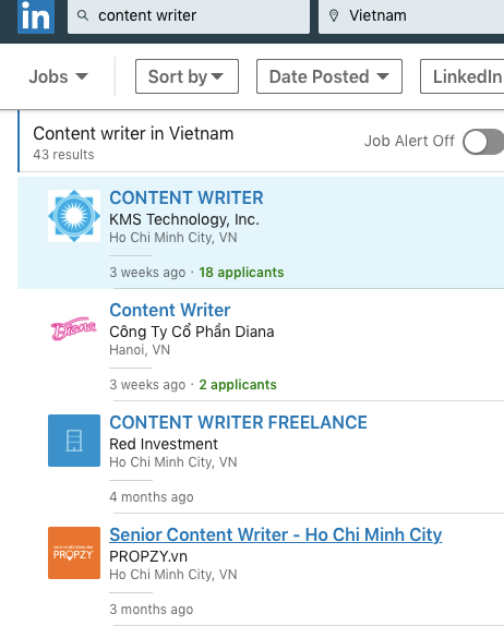 Tìm kiếm ứng viên Copywriter trên LinkedIn là gì và như thế nào?
