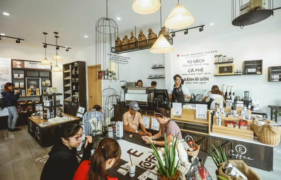 Trung Nguyên Legend ra mắt chuỗi nhượng quyền thương hiệu cafe E-Coffee. Ảnh: facebook.com
