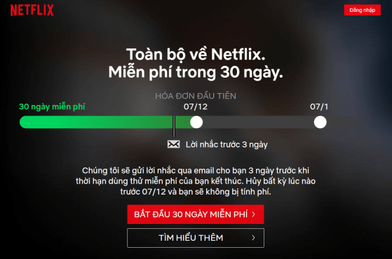Netflix free 30 days, xem phim netflix miễn phí 30 ngày
