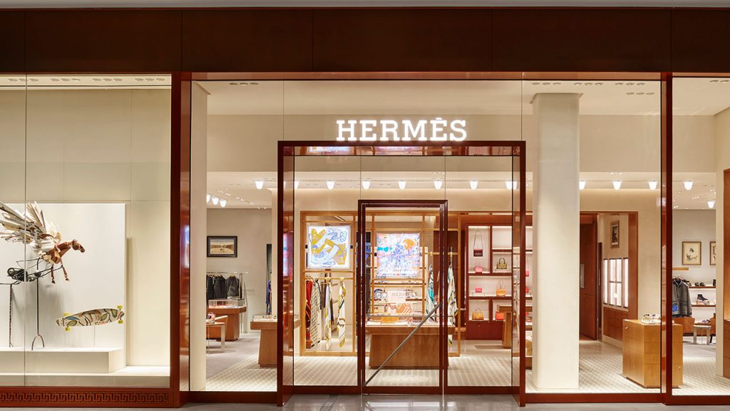 Hermes đứng vị trí thứ 6 trong bảng xếp hạng giá trị thương hiệu cao cấp năm 2020. Ảnh: icon.ink