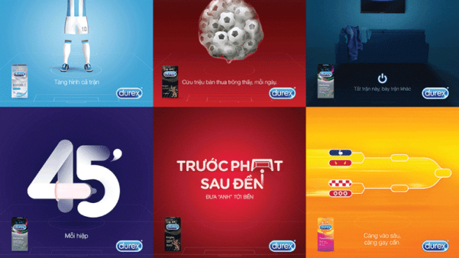 Content thu hút của Durex Việt Nam trước trận đấu của tuyển thủ U23 – Website Marketing là gì (Ảnh: Tomorrow Marketer)