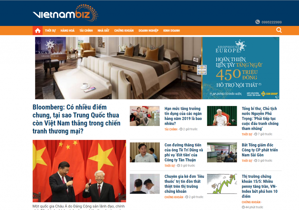 Báo giá dịch vụ truyền thông, PR trên VietnamBiz