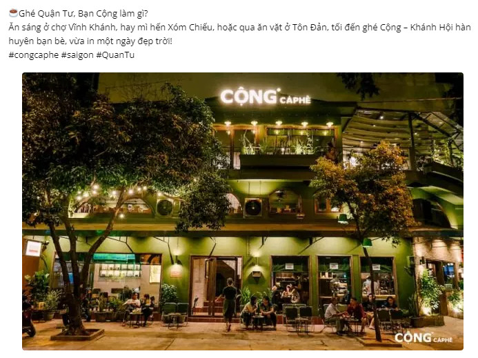 Content cho quán cafe: Content chia sẻ