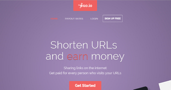 Cách rút gọn link kiếm tiền từ ouo.io (Nguồn: ouo.io)