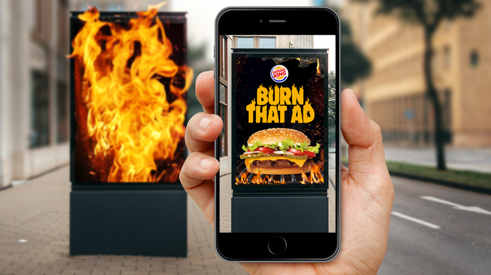 Đốt cháy các đối thủ với sức sáng tạo của chiến dịch quảng cáo Burn That Ad - Burger King