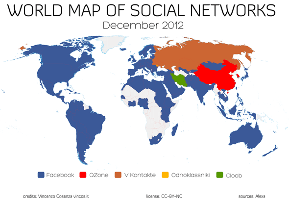 Chiến lược của Facebook đang được hiện diện ở hầu hết các quốc gia (Nguồn: NBC News)